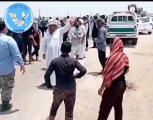 احتجاجات للمزارعين العرب في مدينة الحويزة بسبب قطع مياه الري و منع الزراعة
