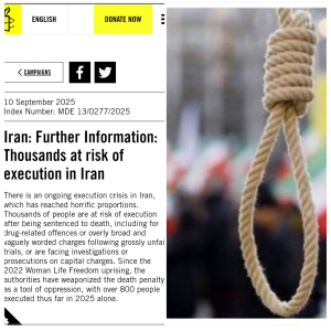 Iran: Further Information: Thousands at risk of execution in Iran