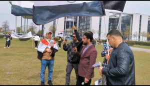 Die Schlusserklärung der Demonstration zum Gedenken an den 98. Jahrestag der iranischen Besetzung von Ahwaz